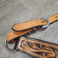Tooled Leather Breastcollar, Tag *new
