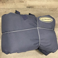 Hvy Winter Blanket, attach neck, 1 leg *gc, mnr wpf, dirt, film, rubs, pills, snags, faded, mnr hair
