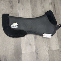 Shimmable Sheepskin Half Pad, mesh spine, rolled edge *xc/vgc, mnr hair, rubs, dust
