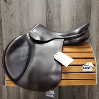 17.5" *W 5.75" Amerigo C Close Contact, Yellow Amerigo Cover, Wool Flocking, Med Front & Hind Blocks, Flaps: 14"L x 13.5"W Serial #: 17-1/2 L1920103 C2 +1/2
