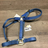 Nylon Halter, adj, snap *gc, faded, stained, rubs