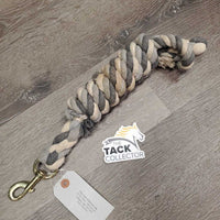 Cotton Braided Lead Rope, v.fine snap *gc, stains, snags
