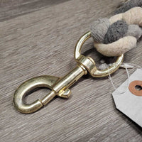 Cotton Braided Lead Rope, v.fine snap *gc, stains, snags