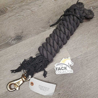 Cotton Lead Rope, Bull Snap *fair/gc, v.weak snap loop, rusty, faded, snags, rubs, residue