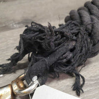 Cotton Lead Rope, Bull Snap *fair/gc, v.weak snap loop, rusty, faded, snags, rubs, residue