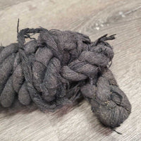 Cotton Lead Rope, Bull Snap *fair/gc, v.weak snap loop, rusty, faded, snags, rubs, residue
