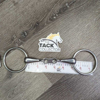 Thick Hvy French Link Loose Ring Bit, flat center bar *vgc, clean, scuffs
