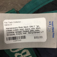 Rain Neck ONLY *gc, clean, v.mnr wpf, tears, mnr dust, residue, snags, faded, pills, rubs, threads, frays, hair
