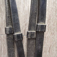 Monocrown Bridle, Bling, Flash, Plain Notched Reins *gc, residue, creases, rubs, scrapes, missing keeper
