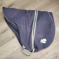 Thick Padded Saddle Carry - Storage Bag, Shoulder Strap *vgc, clean, mnr dirt?stains, rubs & frays, older
