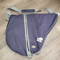 Thick Padded Saddle Carry - Storage Bag, Shoulder Strap *vgc, clean, mnr dirt?stains, rubs & frays, older
