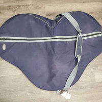 Thick Padded Saddle Carry - Storage Bag, Shoulder Strap *vgc, clean, mnr dirt?stains, rubs & frays, older
