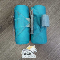 2 Stretchy Nylon Leg Wraps *gc, clean, stains, dirt, snags, pilly edges

