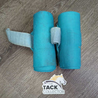 2 Stretchy Nylon Leg Wraps *gc, clean, stains, dirt, snags, pilly edges
