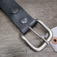 "Hip" Leather Belt, Buckle *xc, mnr dent, NO Keeper
