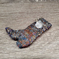 Plastic? & Wire Cowboy Boot Pin
