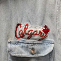 Jason Alexander LS Western Shirt, "Calgary" embroidered *vgc, mnr stains
