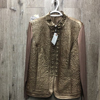 Hvy Leather & Knit Showmanship? Jacket, zip *xc/like new
