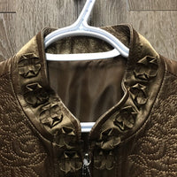 Hvy Leather & Knit Showmanship? Jacket, zip *xc/like new
