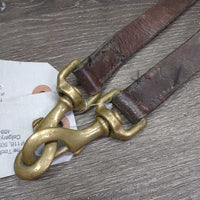 Pr Donut Leather Side Reins *gc/fair, older, dirty, dry, rubs, xholes, creases, older
