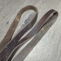 Pr Donut Leather Side Reins *gc/fair, older, dirty, dry, rubs, xholes, creases, older
