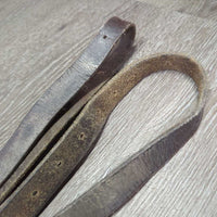 Pr Donut Leather Side Reins *gc/fair, older, dirty, dry, rubs, xholes, creases, older

