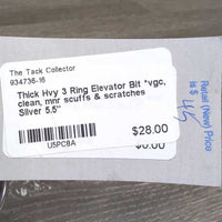 Thick Hvy 3 Ring Elevator Bit *vgc, clean, mnr scuffs & scratches
