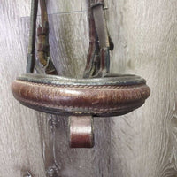 Rsd Padded Bridle, Bling, Buckles *gc, NO Flash, rubs, v.scraped, dry, stiff, stains, scratches, dirt, faded, add on browband
