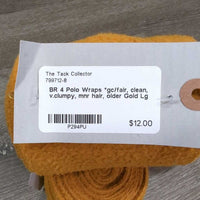 4 Polo Wraps *gc/fair, clean, v.clumpy, mnr hair, older

