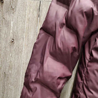 Winter Puffy Jacket, Zipper, zip off hood *gc/fair, torn inside arms, v.clumpy arms & bottom, sm holes