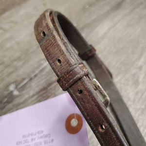 Thick Flash & Buckle on attachment, 2 keepers *gc, clean, residue, stiff, stains, xhole, trimmed
