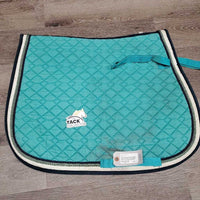 Quilt Jumper Pad, 2x piping *gc, mnr stains, dirt, hair, frayed edge, pills, faded, dingy, puckers, curled edges
