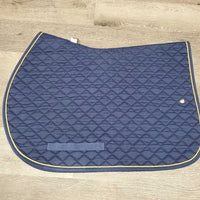 Quilt Jumper Saddle Pad, 1x piping *vgc, clean, mnr hair, pills, rubs, puckers, faded
