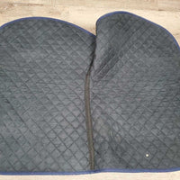 Quilt Jumper Saddle Pad, 1x piping *vgc, clean, mnr hair, pills, rubs, puckers, faded
