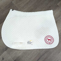 Quilt Jumper Saddle Pad "DHIP" *gc mnr hair, dirt, stains, dingy, puckers, big stain
