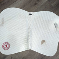 Quilt Jumper Saddle Pad "DHIP" *gc mnr hair, dirt, stains, dingy, puckers, big stain
