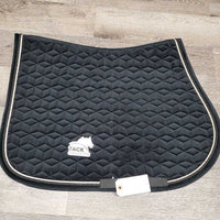 Velvet Jumper Saddle Pad, 2x piping *vgc mnr hair, dirt, rubs, stains?

