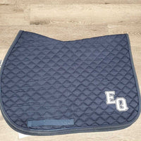 Quilt Jumper Pad, 1x piping, "EQ" *vgc, clean, mnr hair, shavings, residue, rubs, faded, snags, puckers, unstitched
