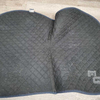 Quilt Jumper Pad, 1x piping, "EQ" *vgc, clean, mnr hair, shavings, residue, rubs, faded, snags, puckers, unstitched
