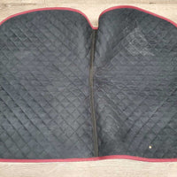 Quilt Jumper Pad, 2x piping *vgc, clean, mnr hair, rubs, puckers, pills, residue, faded
