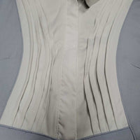 SS Show Shirt, 1/2 Zip Up, snap collar *vgc, mnr seam puckers, pills, rubs & snags