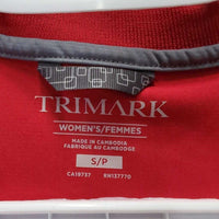 SS Polo Shirt, 1/4 Button Up, tags "Equine Canada" *vgc, v.mnr stains
