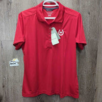 SS Polo Shirt, 1/4 Button Up, tags "Equine Canada" *new
