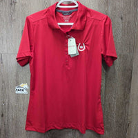SS Polo Shirt, 1/4 Button Up, tags "Equine Canada" *new
