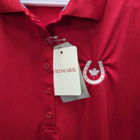 SS Polo Shirt, 1/4 Button Up, tags "Equine Canada" *new
