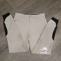EuroSeat Breeches *gc/fair, stains, pocket rip, older, peeled & v.dry stickies, discolored seat & legs
