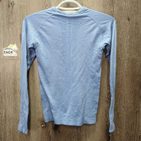 LS Seamless Shirt *vgc, clean, mnr sleeve stains & run
