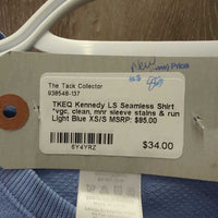 LS Seamless Shirt *vgc, clean, mnr sleeve stains & run
