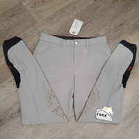 Euro Seat Breeches *gc/fair, undone stitching, discolored seat & legs, mnr rubs, pills, stains & dry stickies

