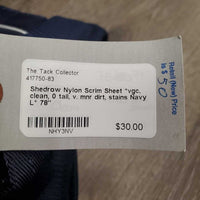 Nylon Scrim Sheet *vgc, clean, 0 tail, v. mnr dirt, stains
